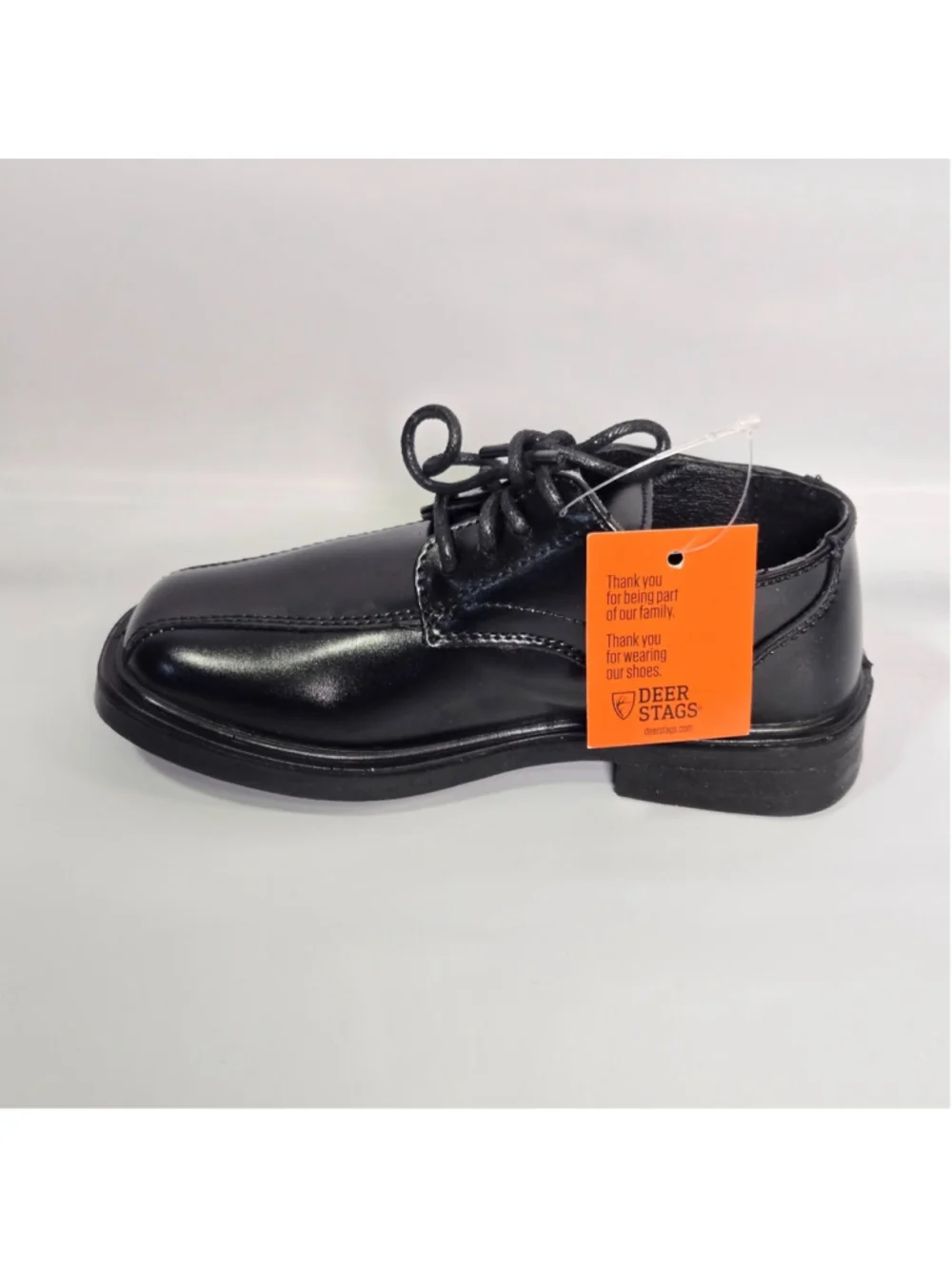 Deer Stags Gabe Boys Dress Shoes Toddler 8.5 Black Oxford School Uniform Wedding